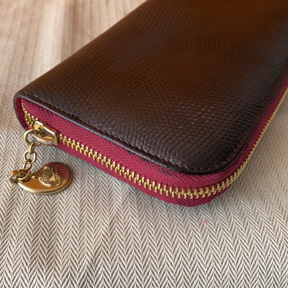 Auth. ETRO Wallet Tricolore zippy wallet - Picture 4 of 15